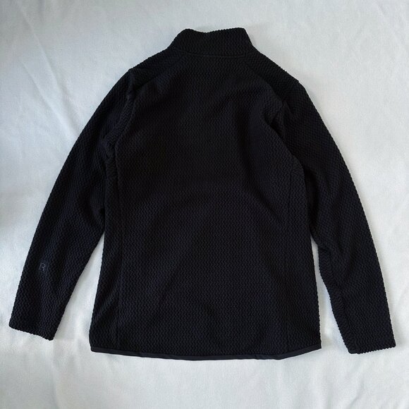 New Patagonia R1 Air 1/2 Zip Neck Women's L Black Pullover Fleece Jacket $130 - Picture 12 of 14
